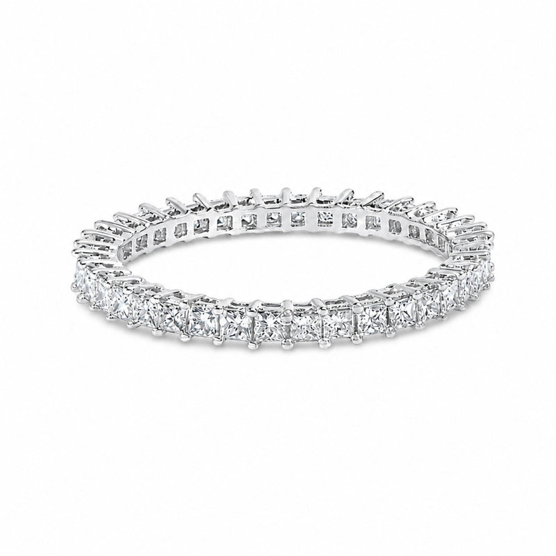 14K Gold 1.0 Cttw Princess Diamond Eternity Band Ring-1