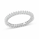 14K Gold 1.0 Cttw Princess Diamond Eternity Band Ring-3 thumbnail 4