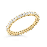 14K Gold 1.0 Cttw Princess Diamond Eternity Band Ring-2 thumbnail 3