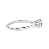 14K White Gold 1/2 Cttw Round Lab Grown Diamond 4 Prong Solitaire Engagement Ring (F-G Color, VS2-SI1 Clarity)-1 thumbnail 2