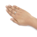 14K White Gold 1/2 Cttw Round Lab Grown Diamond 4 Prong Solitaire Engagement Ring (F-G Color, VS2-SI1 Clarity)-2 thumbnail 3