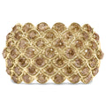 10K Yellow Gold 2.0 Cttw Brown Diamond Teardrop Design Cocktail Ring-0
