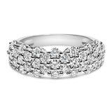 .925 Sterling Silver 2.0 cttw Lab Grown Diamond Scattered Band Ring (F-G Color, VS1-VS2 Clarity)-0 thumbnail 1