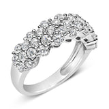 .925 Sterling Silver 2.0 cttw Lab Grown Diamond Scattered Band Ring (F-G Color, VS1-VS2 Clarity)-3 thumbnail 4