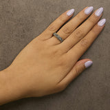 10K Yellow Gold Plated .925 Sterling Silver 1/3 cttw Natural Diamond Band Ring-2 thumbnail 3
