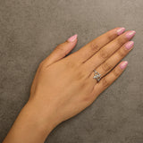 14K Yellow Gold Plated .925 Sterling Silver 1/4 Cttw Diamond Fleur-de-Lis Ring-2 thumbnail 3