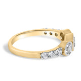 10K Yellow Gold Plated .925 Sterling Silver 1.0 Cttw Lab Grown Diamond Bezel Set Ring-1 thumbnail 2