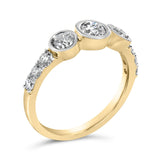 10K Yellow Gold Plated .925 Sterling Silver 1.0 Cttw Lab Grown Diamond Bezel Set Ring-3 thumbnail 4