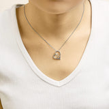 14K Rose Gold Plated Sterling Silver Diamond Accent Heart Pendant Necklace-2 thumbnail 3