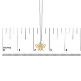 14K Yellow Gold Plated Sterling Silver Diamond Accent Bee Pendant Necklace-4 thumbnail 5