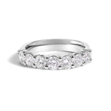14K Gold 1 1/2 Cttw Diamond 7 Stone Band Ring-1 thumbnail 2