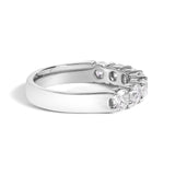 14K Gold 1 1/2 Cttw Diamond 7 Stone Band Ring-3 thumbnail 4