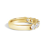 14K Gold 1 1/2 Cttw Diamond 7 Stone Band Ring-2 thumbnail 3