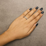 14K Gold 1 1/2 Cttw Diamond 7 Stone Band Ring-4 thumbnail 5