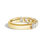 14K Gold 2. 0 Cttw Diamond 7 Stone Band Ring-2 thumbnail 3