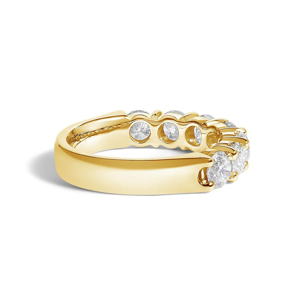 14K Gold 2. 0 Cttw Diamond 7 Stone Band Ring