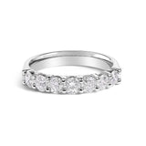 14K Gold 1.0 Cttw Diamond 7 Stone Band Ring-1 thumbnail 2