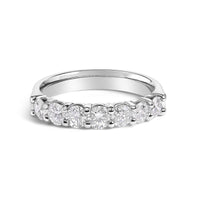 14K Gold 1.0 Cttw Diamond 7 Stone Band Ring
