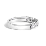 14K Gold 1.0 Cttw Diamond 7 Stone Band Ring-3 thumbnail 4