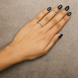 14K Gold 1.0 Cttw Diamond 7 Stone Band Ring-4 thumbnail 5