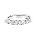 14K Gold 3/4 Cttw Diamond 7 Stone Band Ring-1 thumbnail 2