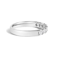 14K Gold 3/4 Cttw Diamond 7 Stone Band Ring