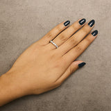 14K Gold 3/4 Cttw Diamond 7 Stone Band Ring-4 thumbnail 5