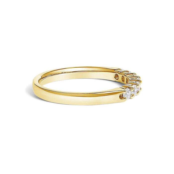 14K Gold 1/3 Cttw Diamond 7 Stone Band Ring