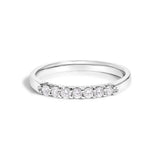 14K Gold 1/4 Cttw Diamond 7 Stone Band Ring-1 thumbnail 2