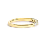 14K Gold 1/4 Cttw Diamond 7 Stone Band Ring-2 thumbnail 3