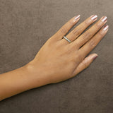 14K Gold 1/2 Cttw Round Diamond 11 Stone Classic Band-4 thumbnail 5