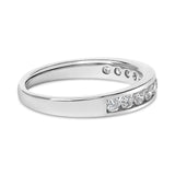 14K Gold 1/2 Cttw Round Diamond 11 Stone Channel Set Band-2 thumbnail 3