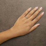 14K Gold 1/2 Cttw Round Diamond Milgrain Wedding Band-4 thumbnail 5