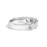 14K Gold 2.0 Cttw Round Diamond Five-Stone Band Ring-3 thumbnail 4