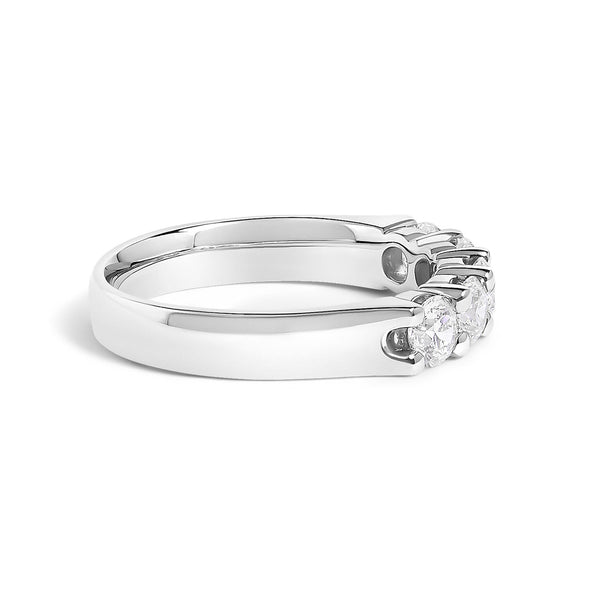 14K Gold 1.00 Cttw Diamond 5 Stone Band Ring