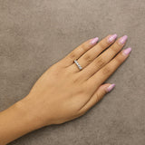 14K Gold 1.00 Cttw Diamond 5 Stone Band Ring-4 thumbnail 5