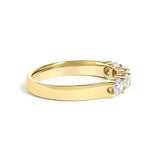 14K Gold 3/4 Cttw Diamond 5 Stone Band Ring-2 thumbnail 3