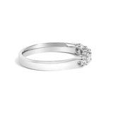 14K Gold 1/2 Cttw Round Diamond 5 stone Classic Band - Size 6.5-3 thumbnail 4