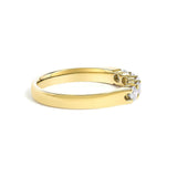 14K Gold 1/2 Cttw Round Diamond 5 stone Classic Band - Size 6.5-2 thumbnail 3