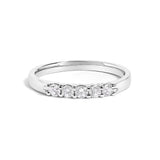 14K Gold 1/4 Cttw  Diamond 5 Stone Band Ring-1 thumbnail 2