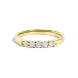 14K Gold 1/4 Cttw  Diamond 5 Stone Band Ring-0 thumbnail 1