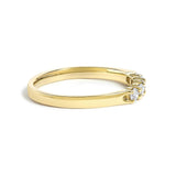 14K Gold 1/4 Cttw  Diamond 5 Stone Band Ring-2 thumbnail 3