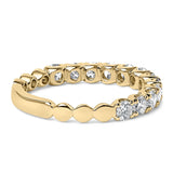 14K Gold 1.00 Cttw Round Diamond Prong Set Wedding Band-2 thumbnail 3