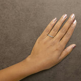 14K Gold 1/4 Cttw Round Diamond Prong Set Wedding Band-4 thumbnail 5
