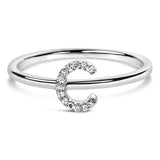 10K White Gold Diamond Accent Initial “A-Z” Ring-7 thumbnail 21