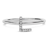 10K White Gold Diamond Accent Initial “A-Z” Ring-16 thumbnail 20