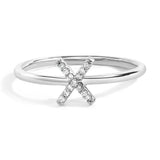 10K White Gold Diamond Accent Initial “A-Z” Ring-2 thumbnail 7
