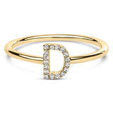 10K Yellow Gold Diamond Accent Initial “A-Z” Ring-8 thumbnail 23
