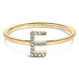 10K Yellow Gold Diamond Accent Initial “A-Z” Ring-9 thumbnail 25