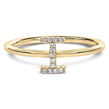 10K Yellow Gold Diamond Accent Initial “A-Z” Ring-13 thumbnail 12